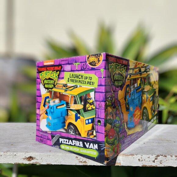 Teenage Mutant Ninja Turtles TMNT Pizza Deliver Van Vehicle Toy Car Mutant Mayhe - Picture 9 of 16